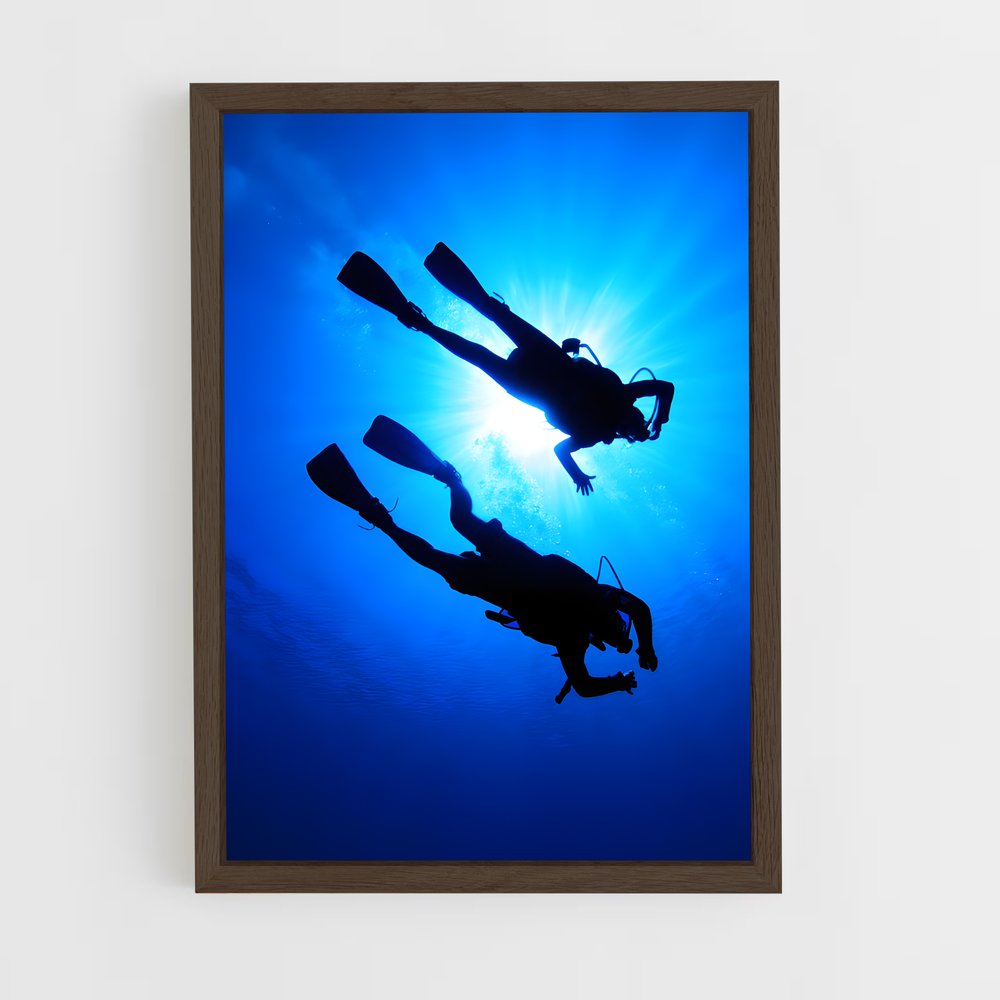 Poster Plongée Profonde – affiche Plongée sous-marine (vue 5)